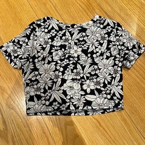 Forever 21 Flowered Crop Top